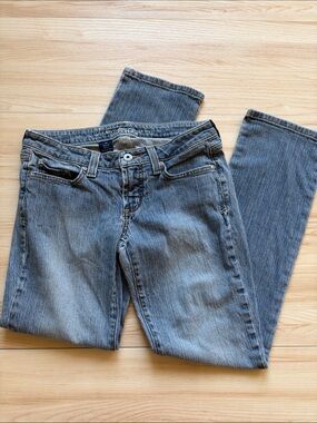 Y2K low rise boot cut acid wash jeans